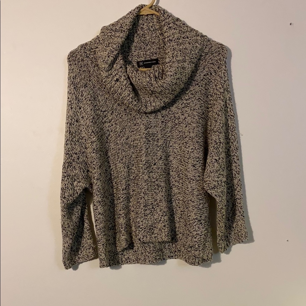 INC Cowl Neck Sweater with Relaxed Fit